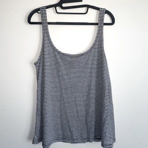 Black and white striped tank top